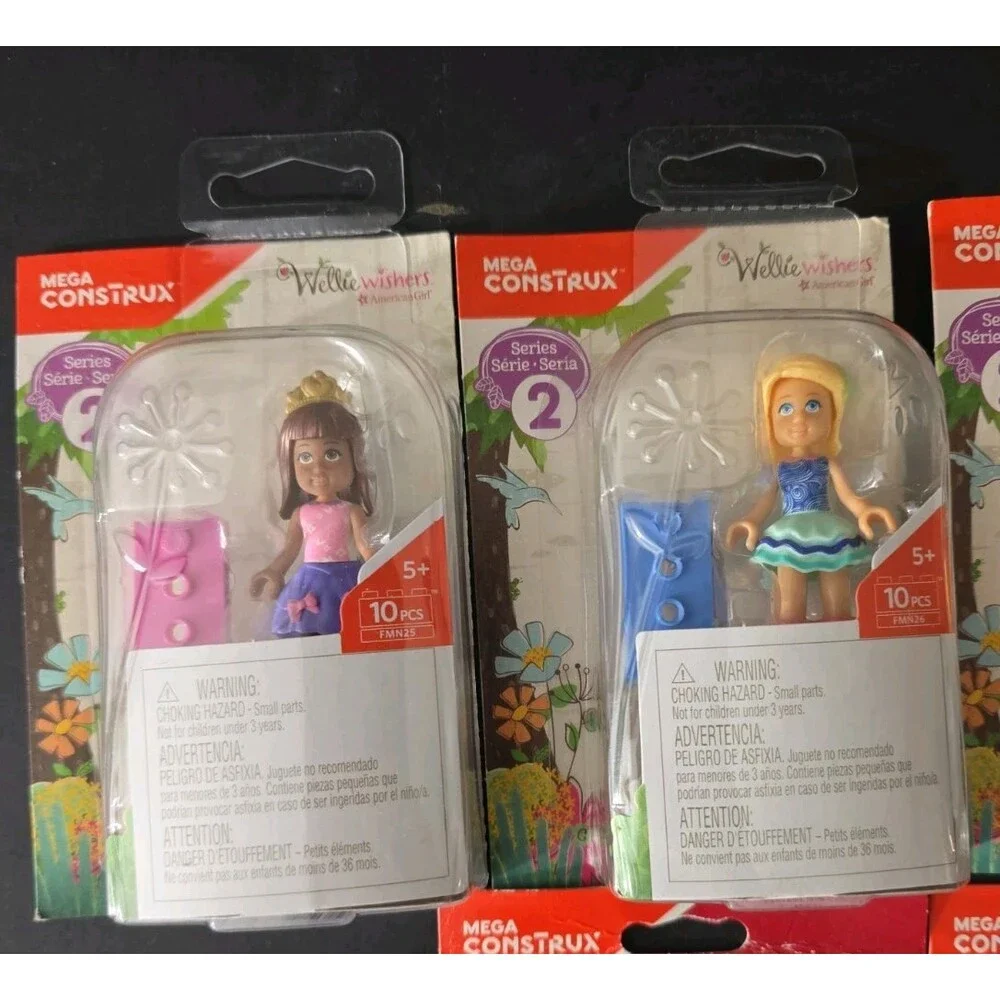 ​Mega Construx American Girl & WellieWishers Mini Figure Lot of 6 New NIP